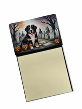 Load image into Gallery viewer, Bernese Mountain Dog Spooky Halloween Sticky Note Holder- Refiilable Desk Accessory Note Pad