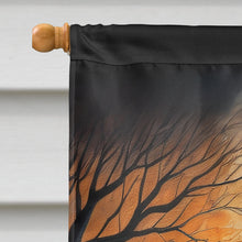 Load image into Gallery viewer, Black Labrador Retriever Spooky Halloween House Flag