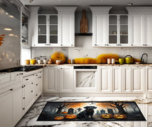 Load image into Gallery viewer, Black Labrador Retriever Spooky Halloween Runner Mat 28x58
