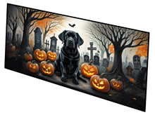 Load image into Gallery viewer, Black Labrador Retriever Spooky Halloween Runner Mat 28x58