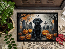 Load image into Gallery viewer, Black Labrador Retriever Spooky Halloween Doormat - 24x36 Decorative Floor Mat – Indoor/Outdoor Rug with Artistic Flair