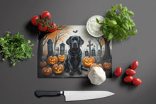 Load image into Gallery viewer, Black Labrador Retriever Spooky Halloween Glass Cutting Boards – Durable, Decorative Kitchen Art Large