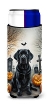Load image into Gallery viewer, Black Labrador Retriever Spooky Halloween Slim Can Huggers – Fun, Functional Drink Coolers for Every Occasion