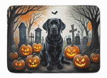 Load image into Gallery viewer, Black Labrador Retriever Spooky Halloween Memory Foam Kitchen Mat