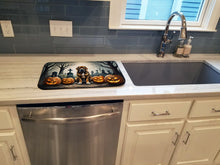 Load image into Gallery viewer, Bloodhound Spooky Halloween Dish Drying Mat