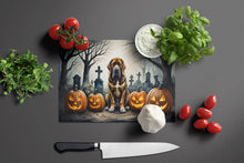 Load image into Gallery viewer, Bloodhound Spooky Halloween Glass Cutting Boards – Durable, Decorative Kitchen Art Large