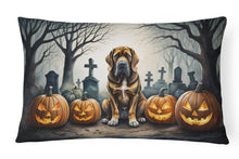 Load image into Gallery viewer, Bloodhound Spooky Halloween Fabric Decorative Pillow