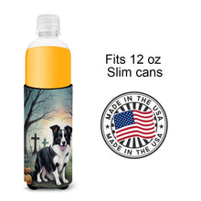 Load image into Gallery viewer, Border Collie Spooky Halloween Slim Can Huggers – Fun, Functional Drink Coolers for Every Occasion