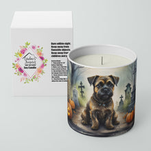 Load image into Gallery viewer, Border Terrier Spooky Halloween Decorative Soy Candle