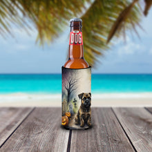 Load image into Gallery viewer, Border Terrier Spooky Halloween Slim Can Huggers – Fun, Functional Drink Coolers for Every Occasion
