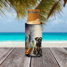 Load image into Gallery viewer, Border Terrier Spooky Halloween Slim Can Huggers – Fun, Functional Drink Coolers for Every Occasion