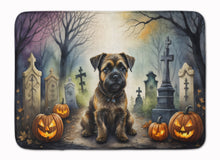 Load image into Gallery viewer, Border Terrier Spooky Halloween Memory Foam Kitchen Mat