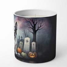 Load image into Gallery viewer, Boston Terrier Spooky Halloween Decorative Soy Candle