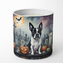 Load image into Gallery viewer, Boston Terrier Spooky Halloween Decorative Soy Candle