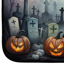 Load image into Gallery viewer, Boston Terrier Spooky Halloween Dish Drying Mat