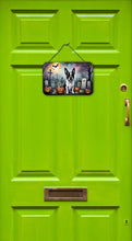 Load image into Gallery viewer, Boston Terrier Spooky Halloween Wall or Door Hanging Prints