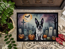 Load image into Gallery viewer, Boston Terrier Spooky Halloween Doormat - 24x36 Decorative Floor Mat – Indoor/Outdoor Rug with Artistic Flair