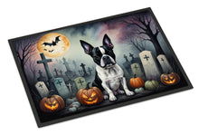 Load image into Gallery viewer, Boston Terrier Spooky Halloween Doormat - 24x36 Decorative Floor Mat – Indoor/Outdoor Rug with Artistic Flair