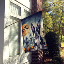 Load image into Gallery viewer, Boston Terrier Spooky Halloween House Flag