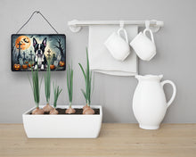 Load image into Gallery viewer, Boston Terrier Spooky Halloween Wall or Door Hanging Prints