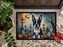 Load image into Gallery viewer, Boston Terrier Spooky Halloween Doormat -  18x27 Decorative Floor Mat – Indoor/Outdoor Rug