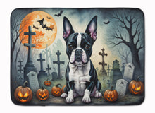Load image into Gallery viewer, Boston Terrier Spooky Halloween Memory Foam Kitchen Mat