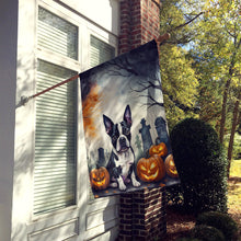 Load image into Gallery viewer, Boston Terrier Spooky Halloween House Flag