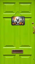 Load image into Gallery viewer, Boston Terrier Spooky Halloween Wall or Door Hanging Prints