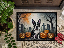 Load image into Gallery viewer, Boston Terrier Spooky Halloween Doormat - 24x36 Decorative Floor Mat – Indoor/Outdoor Rug with Artistic Flair