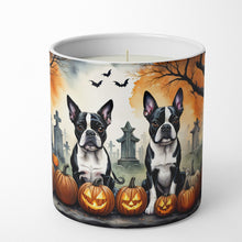 Load image into Gallery viewer, Boston Terrier Spooky Halloween Decorative Soy Candle