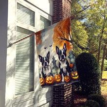 Load image into Gallery viewer, Boston Terrier Spooky Halloween House Flag