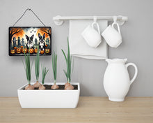 Load image into Gallery viewer, Boston Terrier Spooky Halloween Wall or Door Hanging Prints