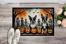 Load image into Gallery viewer, Boston Terrier Spooky Halloween Doormat - 24x36 Decorative Floor Mat – Indoor/Outdoor Rug with Artistic Flair