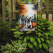 Load image into Gallery viewer, Boxer Spooky Halloween Garden Flag – Dog in Cemetery Scene