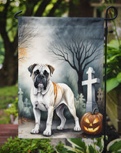 Load image into Gallery viewer, Boxer Spooky Halloween Garden Flag – Dog in Cemetery Scene