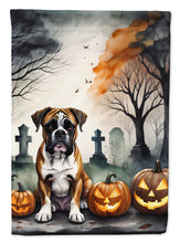 Load image into Gallery viewer, Boxer Spooky Halloween Garden Flag – Dog in Cemetery Scene