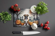 Load image into Gallery viewer, Boxer Spooky Halloween Glass Cutting Boards – Durable, Decorative Kitchen Art Large