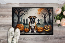 Load image into Gallery viewer, Boxer Spooky Halloween Doormat -  18x27 Decorative Floor Mat – Indoor/Outdoor Rug