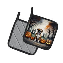 Load image into Gallery viewer, Boxer Spooky Halloween Pot Holders - Set of 2 Decorative Kitchen Helpers | Made in the USA