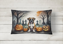 Load image into Gallery viewer, Boxer Spooky Halloween Fabric Decorative Pillow