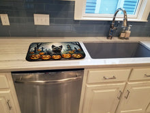Load image into Gallery viewer, Cairn Terrier Spooky Halloween Dish Drying Mat