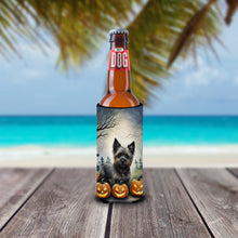 Load image into Gallery viewer, Cairn Terrier Spooky Halloween Slim Can Huggers – Fun, Functional Drink Coolers for Every Occasion