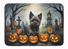 Load image into Gallery viewer, Cairn Terrier Spooky Halloween Memory Foam Kitchen Mat