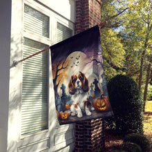 Load image into Gallery viewer, Cavalier Spaniel Spooky Halloween House Flag