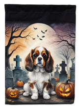 Load image into Gallery viewer, Cavalier Spaniel Spooky Halloween House Flag