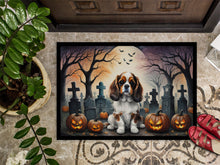 Load image into Gallery viewer, Cavalier Spaniel Spooky Halloween Doormat - 24x36 Decorative Floor Mat – Indoor/Outdoor Rug with Artistic Flair