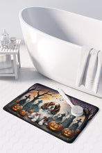 Load image into Gallery viewer, Cavalier Spaniel Spooky Halloween Memory Foam Kitchen Mat