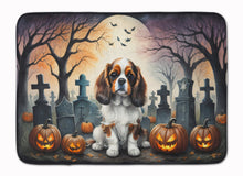 Load image into Gallery viewer, Cavalier Spaniel Spooky Halloween Memory Foam Kitchen Mat