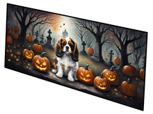 Load image into Gallery viewer, Cavalier Spaniel Spooky Halloween Runner Mat 28x58