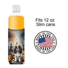 Load image into Gallery viewer, Cavalier Spaniel Spooky Halloween Slim Can Huggers – Fun, Functional Drink Coolers for Every Occasion